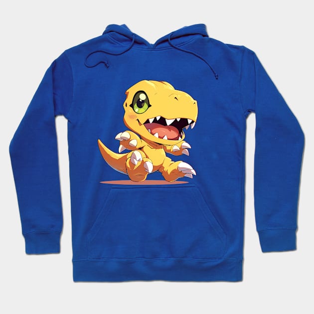 agumon Hoodie by Stephanie Francoeur Art